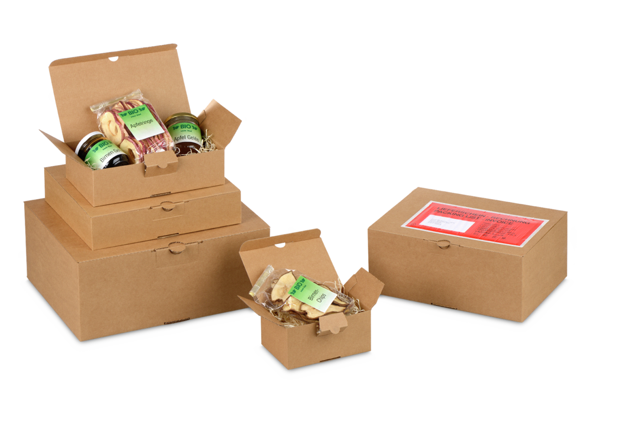 Blitzbodenkarton QUICK-BOX® mit Steckverschluss, braun