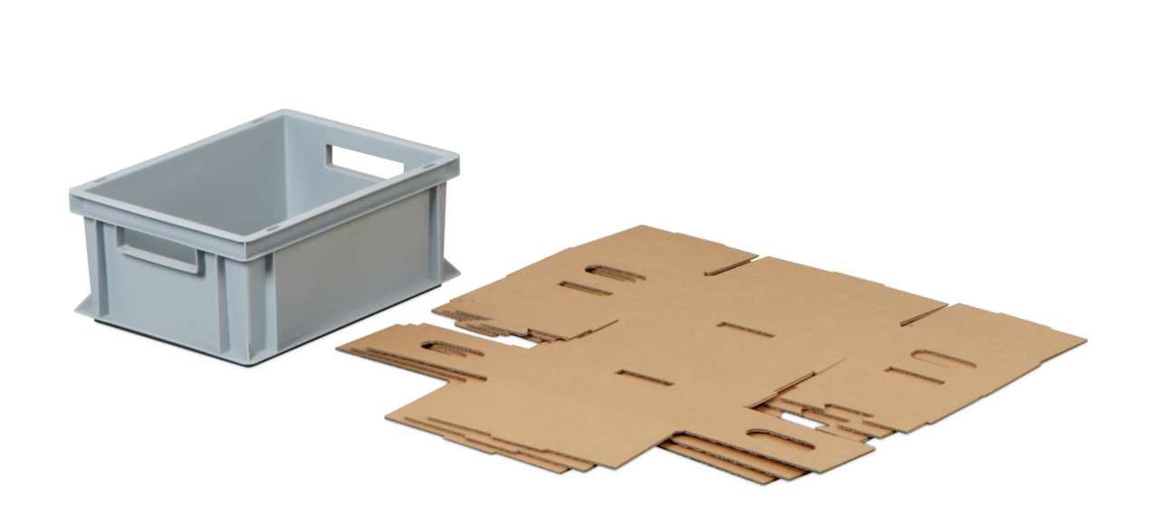 KLT-Behälter (Kleinladungsträger) aus Wellpappe, stapelbar