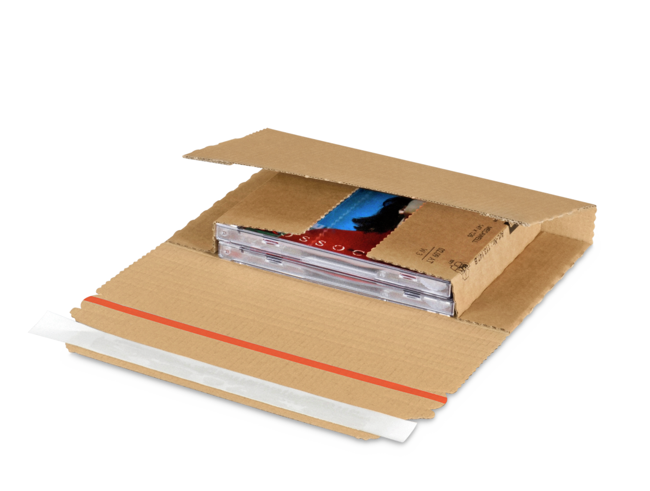 Kreuzverpackung / Buchverpackung braun MECAWELL® STRONG