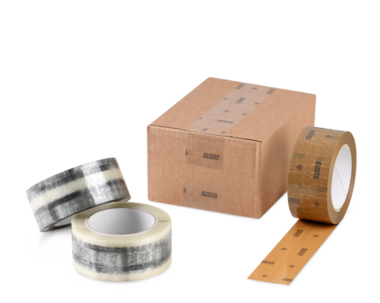 Packband mit rPET RECYCLING extra lang, 132 Lfm
