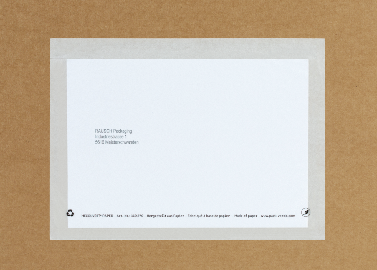 Lieferscheintaschen Papier MECOUVERT® PAPER