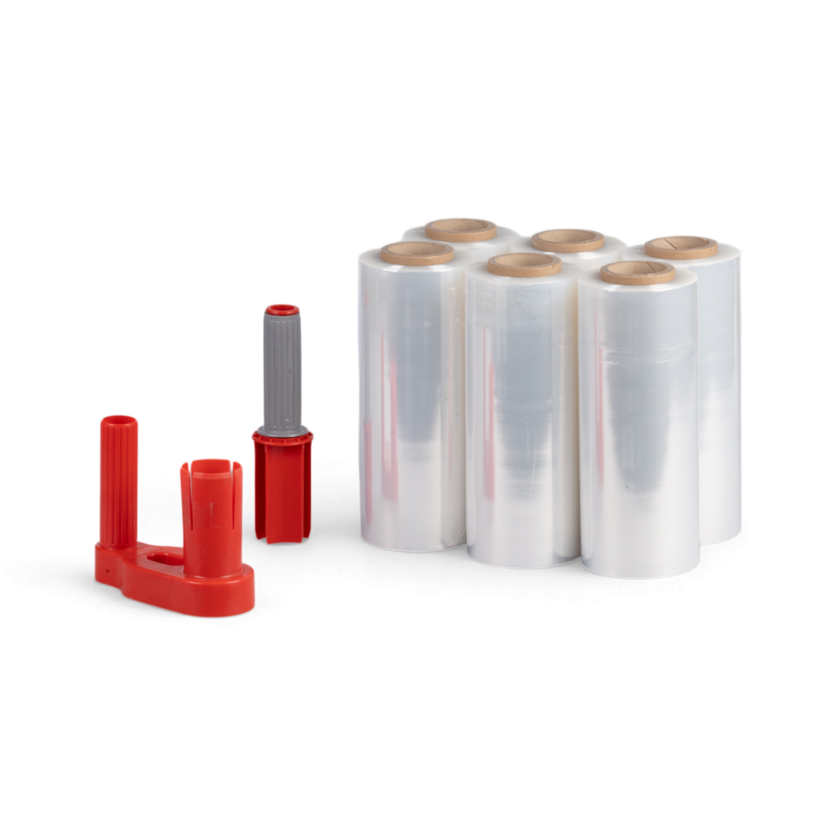 Handstrechfolien Set 6 Rollen + Abroller, 17-23 µm