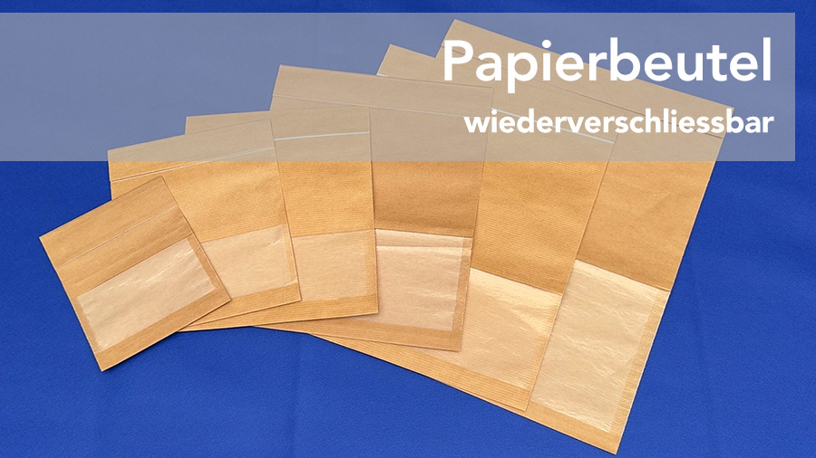 Papierbeutel wiederverschließbar