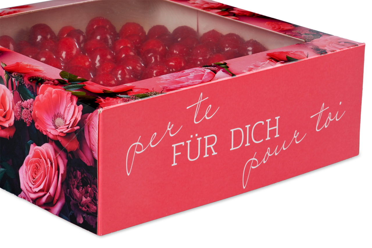 Mit Schriftzug «für Dich» – zusätzlich auch in Französisch und Italienisch.