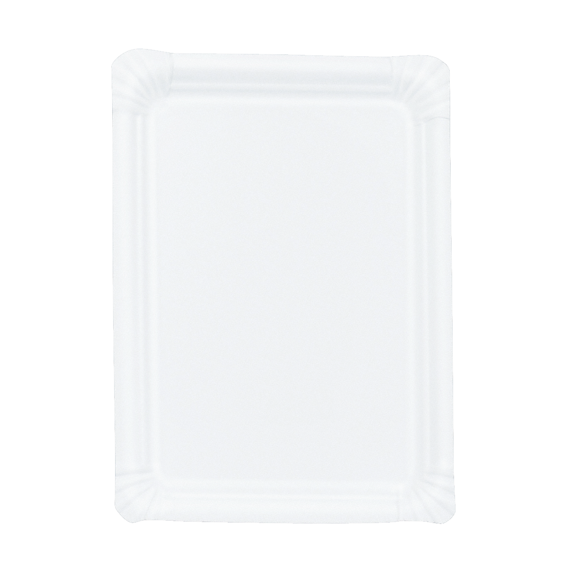 Pappteller Kuchen groß 220×300 mm, aus Frischfaserkarton, unbeschichtet