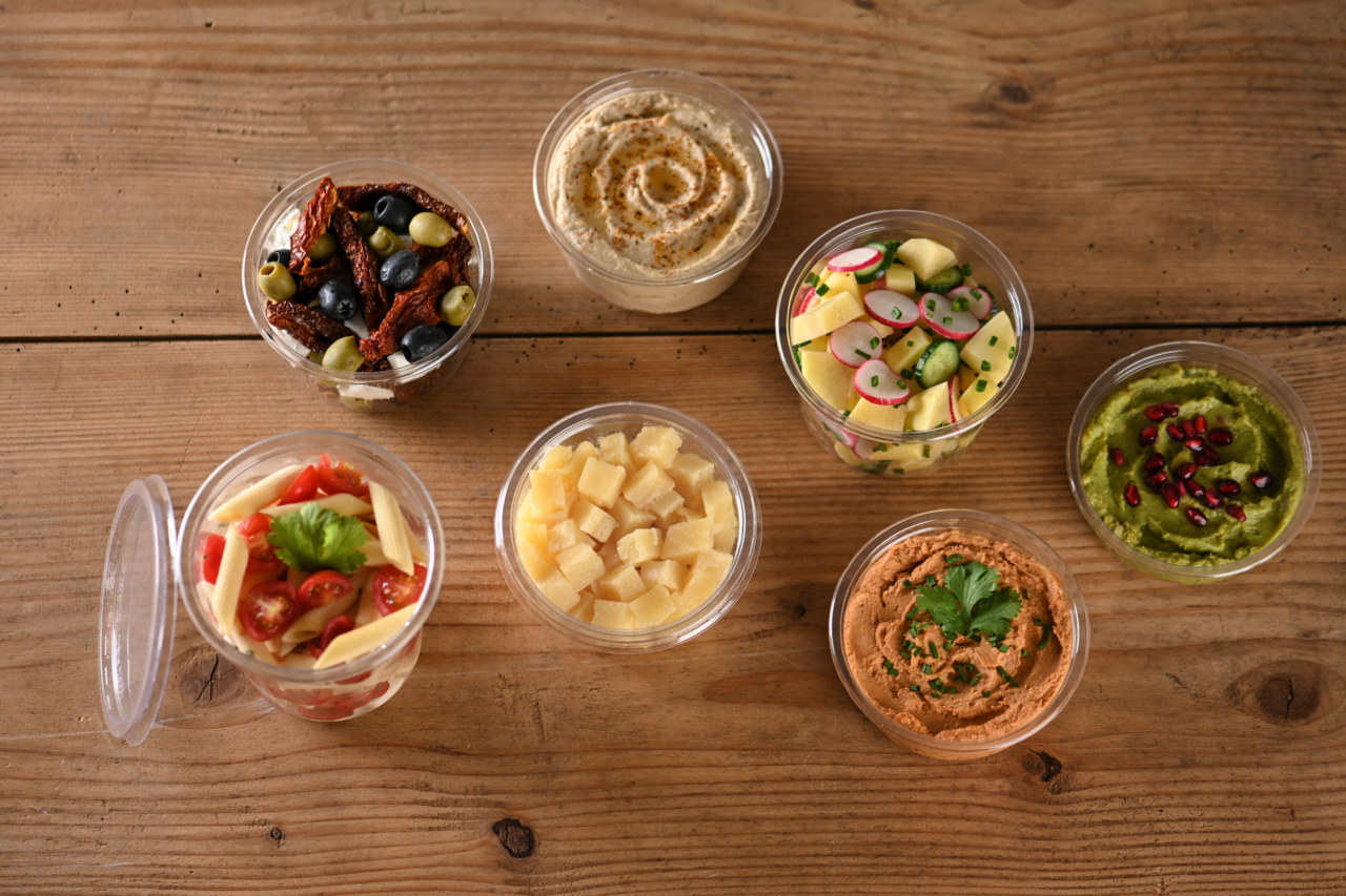 Gourmet-Runddose aus rPET CLASSIC & Deckel