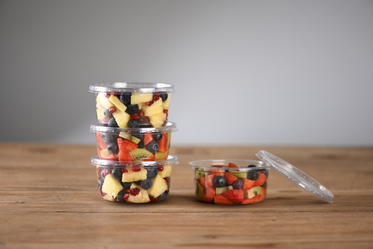 Gourmet-Runddose aus rPET CLASSIC & Deckel