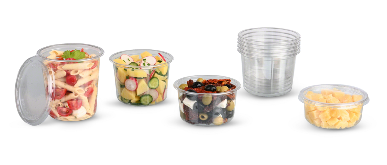 Gourmet-Runddose aus rPET CLASSIC & Deckel