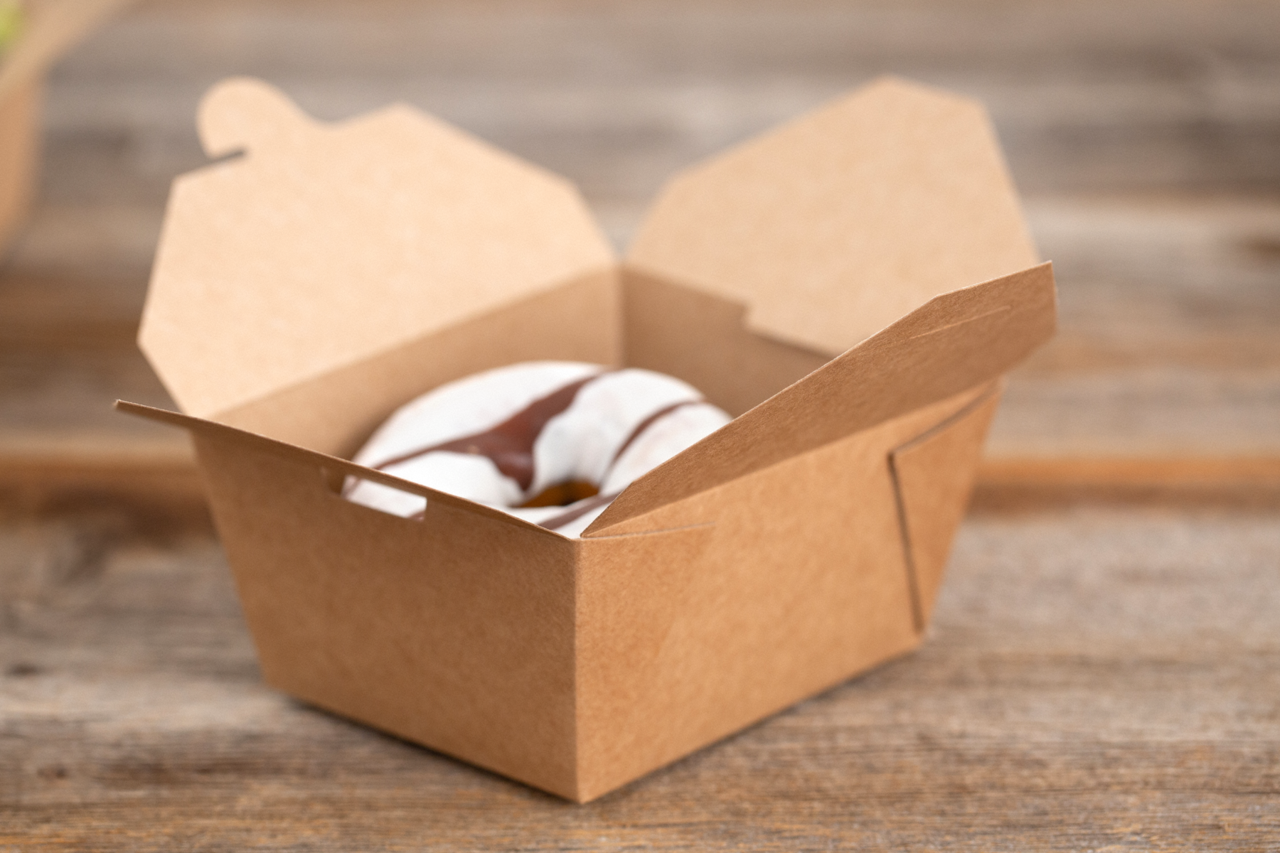 Mitnahmebox eckig braun 