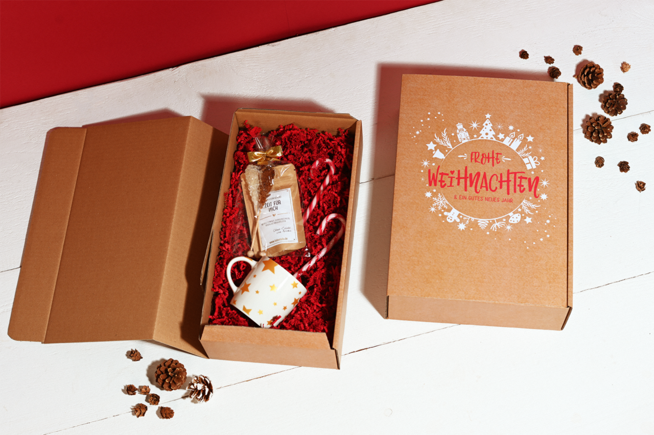 ohne Einlage auch ideal als Geschenkverpackung einsetzbar
