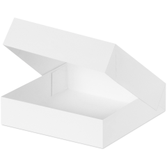 Pralinenschachtel 137×137×34 mm, weiß