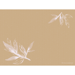 Bio-Tischset Dunicel 30×40 cm, Eco Leaves natur