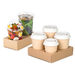 Tragehilfe für Becher aus Karton