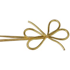 Fertigschleife Gummizugband, gold, LARGE, 500 - 1.000 mm