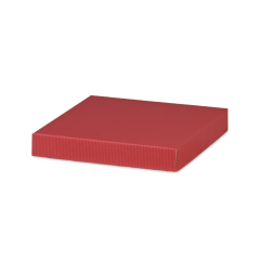 Deckel zu Geschenkschachtel 250×250×30 mm, bordeaux