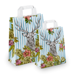 Papiertragetasche mit Hirschkopf