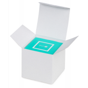 Karton-Box weiß mit Blitzboden