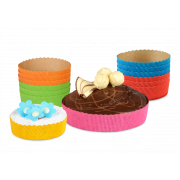 Kuchen-Backform rund, farbig