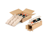 Flaschen-Versandverpackung Faserguss für 0,75 Liter