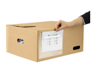 Sie erhalten zu jeder Z-Box eine A5 Selbstklebehülle gratis. Geben Sie jeder Box einfach einen Bestimmungsort oder vermerken Sie den Inhalt.