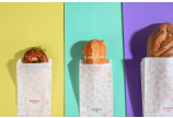 Papierfaltenbeutel «FRISCH & fein» Take-away