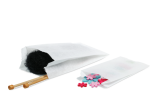 Papierfaltenbeutel weiß