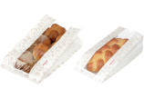 Papierfaltenbeutel mit Sichtstreifen «FRISCH & fein»