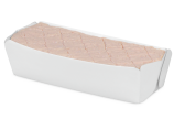 Karton-Backschale kann auch vorbefüllt verkauft werden. So kann Ihr Kunde den Leberkäse selbst zu Hause aufbacken.