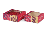Tortenkarton mit Sichtfenster «love»