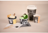 Heißgetränke-Becher PE-beschichtet «delicious memory»