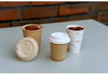 Deckel für to-go-Becher aus Holzfaser