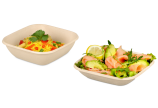 Schale aus Bagasse quadratisch