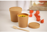 mit optionalem Deckel und Holzbesteck ideal für eine umweltbewusste To-go-Verpackung geeignet