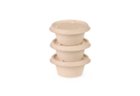 Dressingbecher aus Bagasse & Deckel