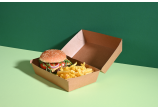 Burger-Verpackung aus Karton braun 