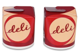Mitnahme-Box DELI – der viereckige Take-away-Becher mit rundem auslaufsicherem Boden im trendigen Design.