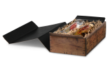 Präsentkarton für 2 Flaschen – ein stilvolles Geschenk für Essig, Öl und andere Köstlichkeiten.