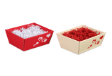 mit passendem Füllmaterial kann die Geschenkverpackung individuell dekoriert werden  