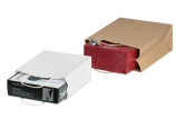 Tragetasche aus Kraftpapier mit gedrehter Kordel