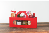 Geschenktasche mit Sichtfenster quer