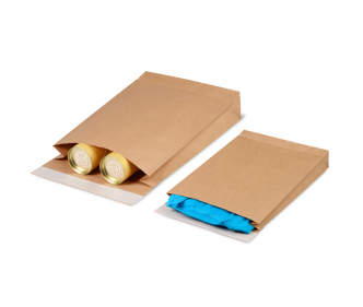 Papier-Versandtasche mit Blockboden