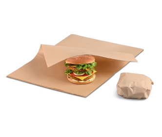 Burger Papier braun