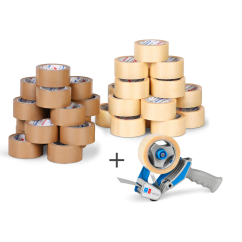 Packband Sets PVC stark 36 Rollen + Handabroller
