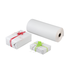 Geschenkpapier Rolle, weiß