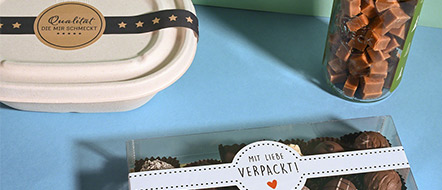 Unsere länglichen Motiv-Etiketten im Überblick Verschlussetiketten in verschiedenen Einsatzmöglichkeiten