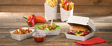 Take-Away-Verpackungen der Designlinie Take-Away-Verpackungen der Designlinie