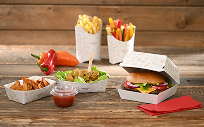 Take-Away-Verpackungen der Designlinie Take-Away-Verpackungen der Designlinie