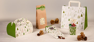 Verpackungen mit Weihnachtsmotiven der Linie Verpackungen mit Weihnachtsmotiven der Linie