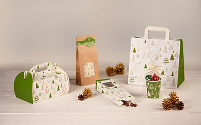 Verpackungen mit Weihnachtsmotiven der Linie Verpackungen mit Weihnachtsmotiven der Linie