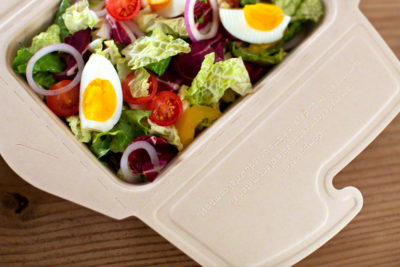 Zellstoffbox für Salat